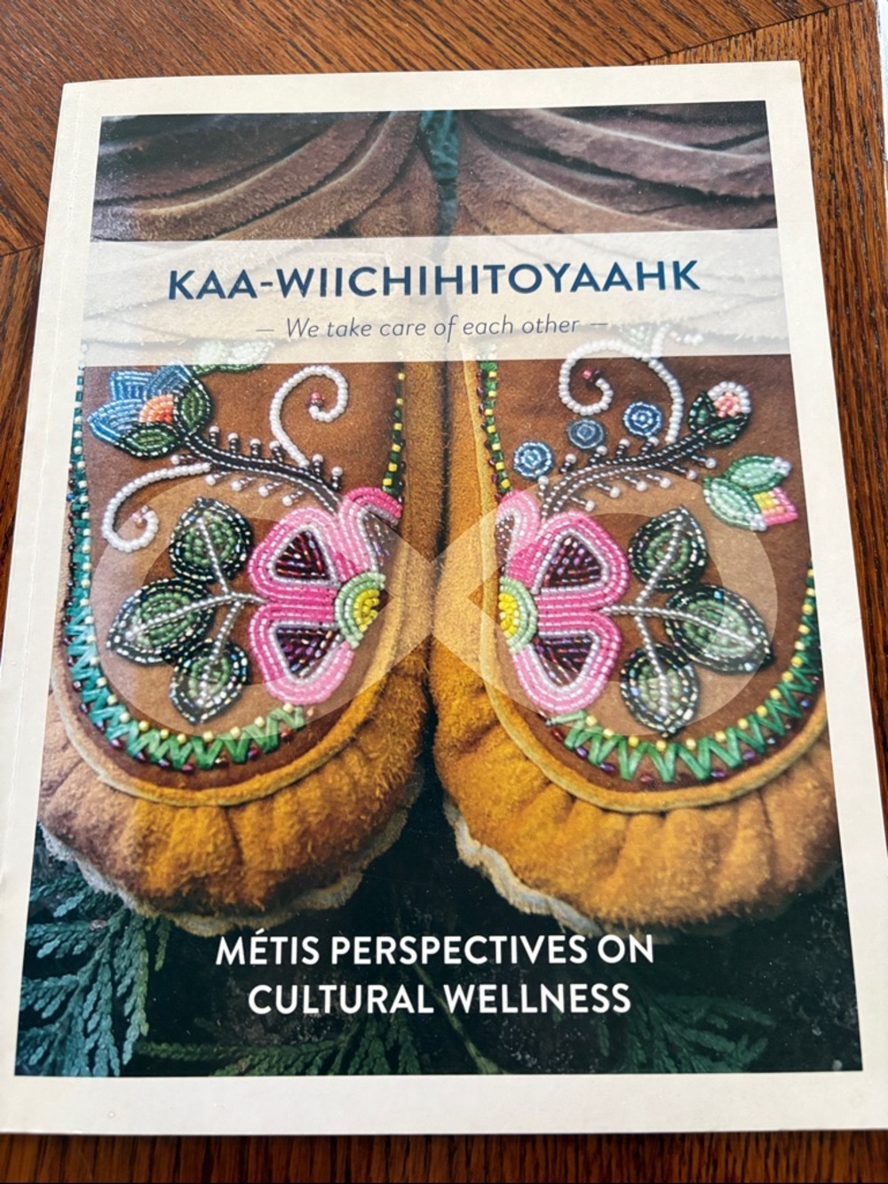 Beaded Floral Moccasins Print Cover Métis Book- KAA-WIICHIHITOYAAHK soft cover